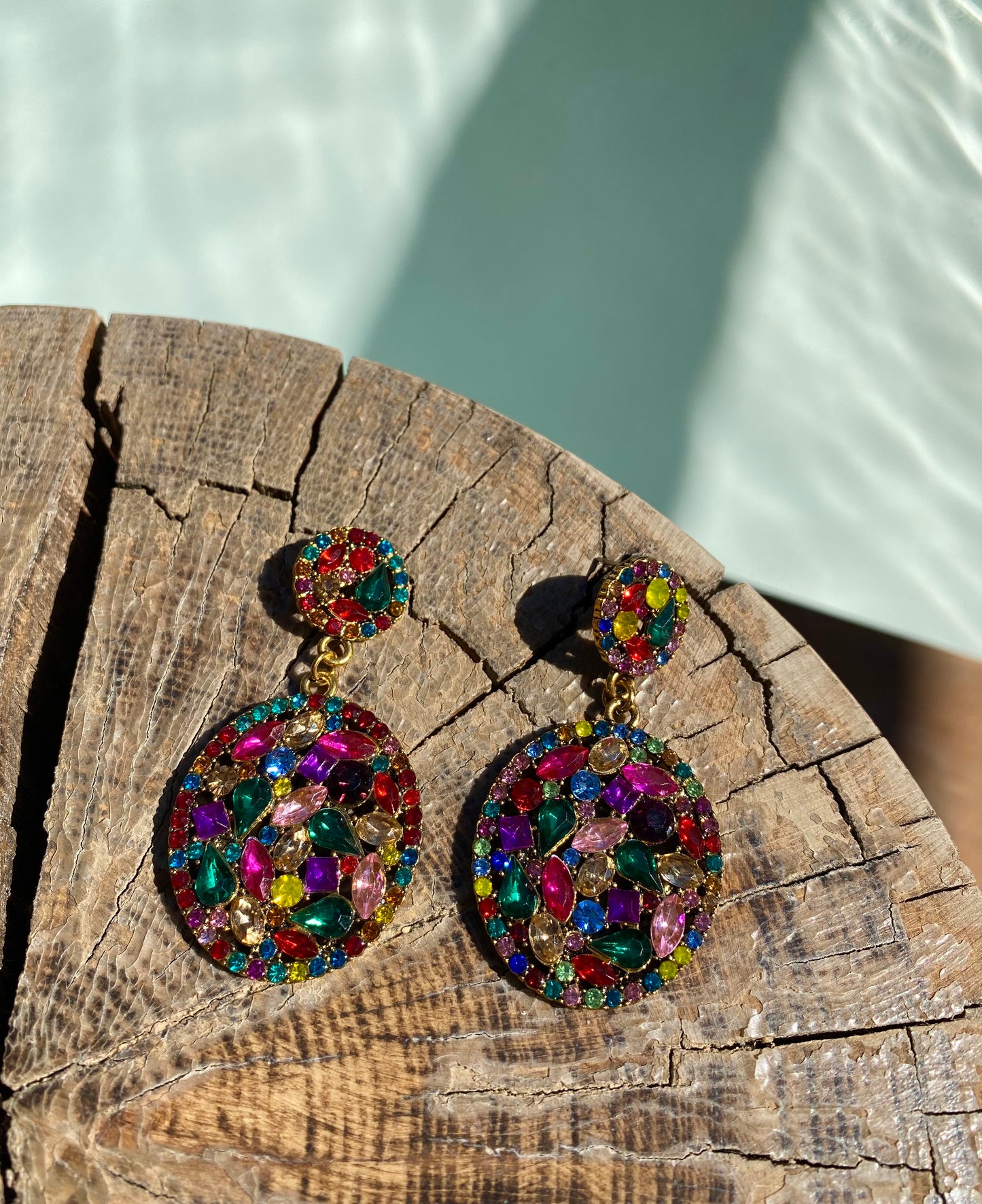 Exotic Chic Colourful Drop Earrings