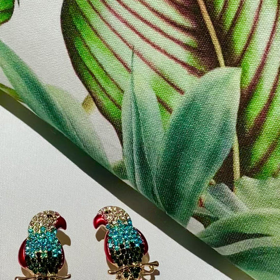 Exotic Chic Colourful Parrots Earrings